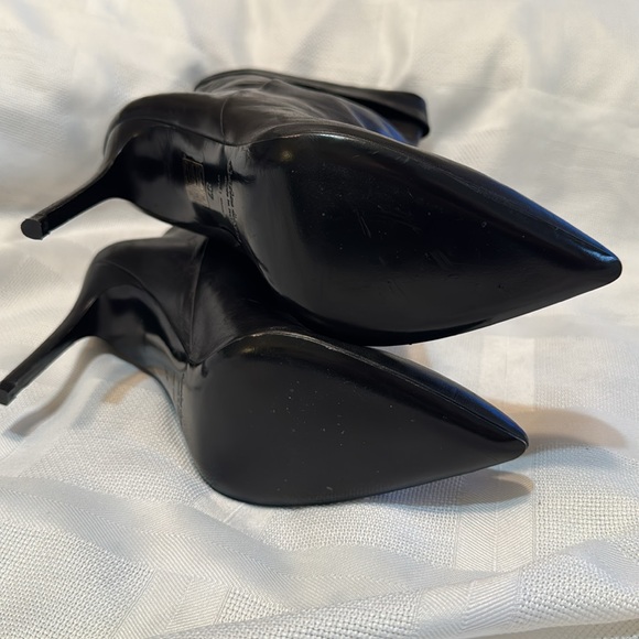 NWOT charles david Women’s Sz 6 US / 36 EU Black Leather Heeled Boots - Picture 5 of 8